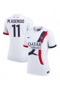 Paris Saint-Germain Marco Asensio #11 Voetbaltruitje Uit tenue Dames 2024-25 Korte Mouw